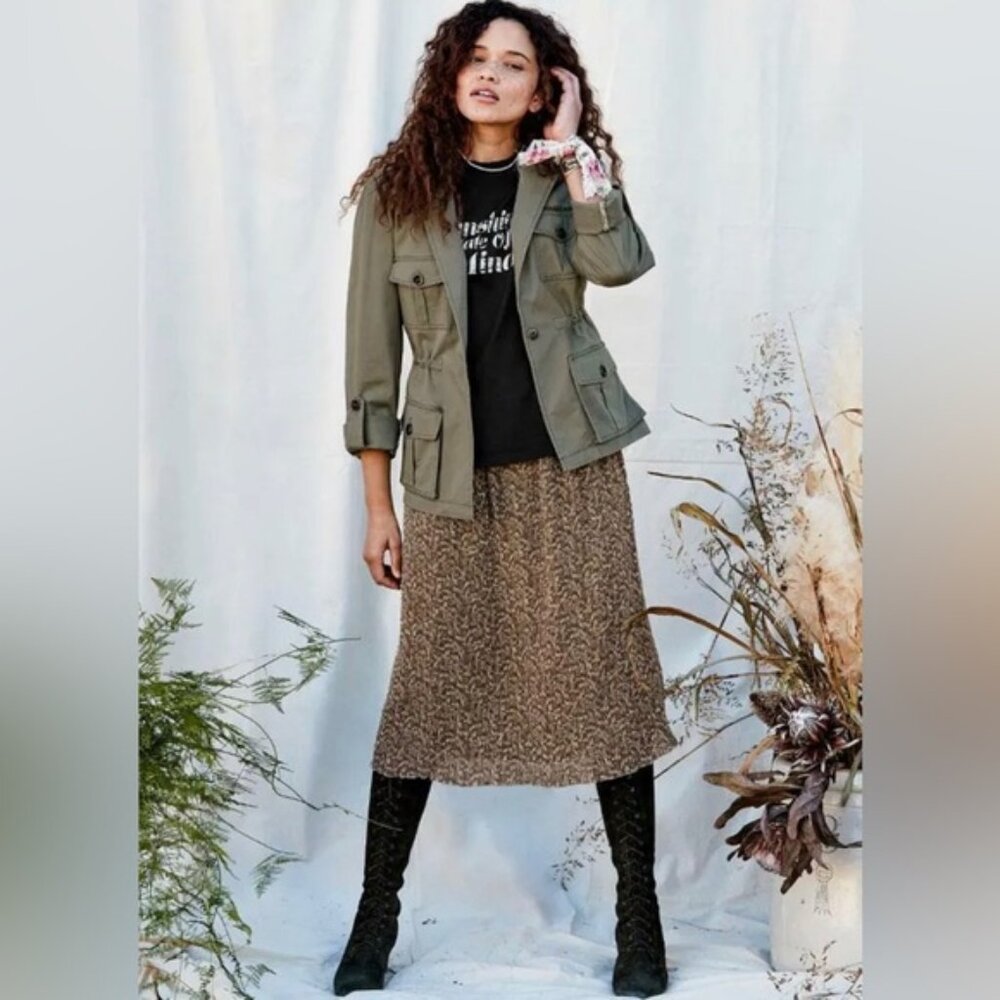 NWT Matilda Jane Women’s Good Hart GH Adina Pleated Skirt Size Medium M #3303